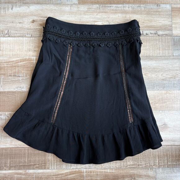 For Love & Lemons Black Skater Skirt Size S - Picture 2 of 7